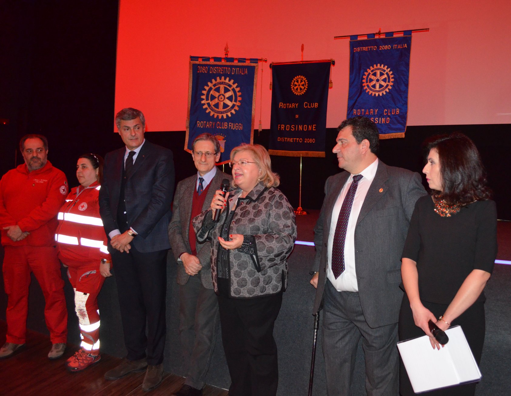 un momento dell'iniziativa del Rotary con S,E. il Prefetto