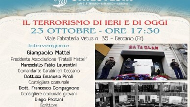 Incontro sul Terrorismo con Giampaolo Mattei da Sinestesia