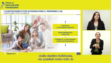 Un momento di un webinar di educazione finanziaria2024